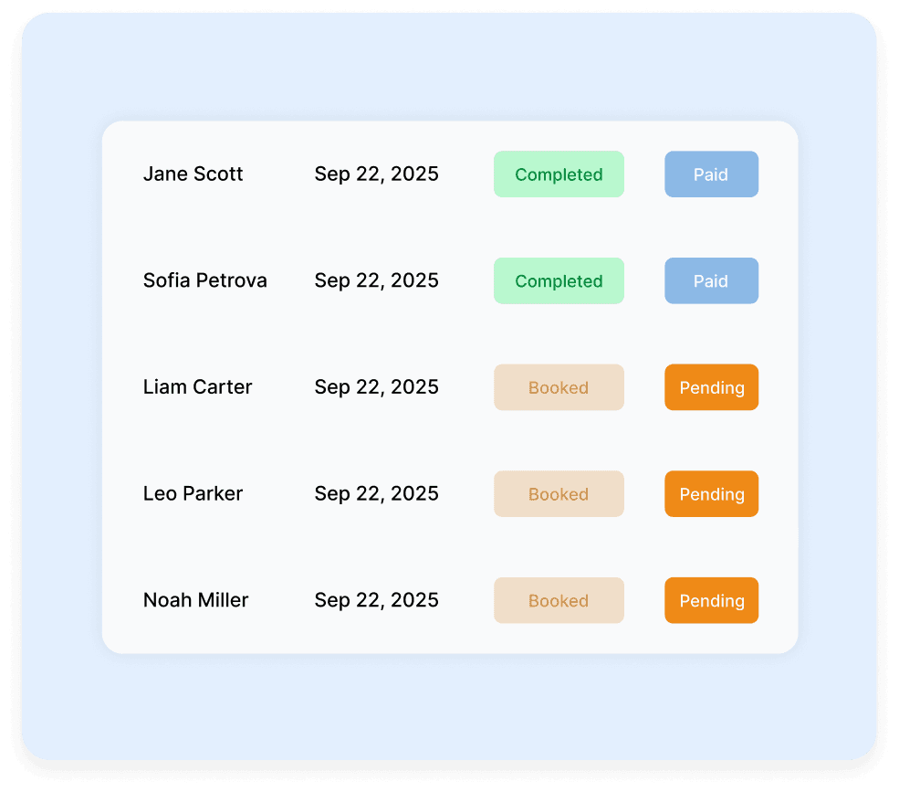 Billing and patient visit confirmation illustration